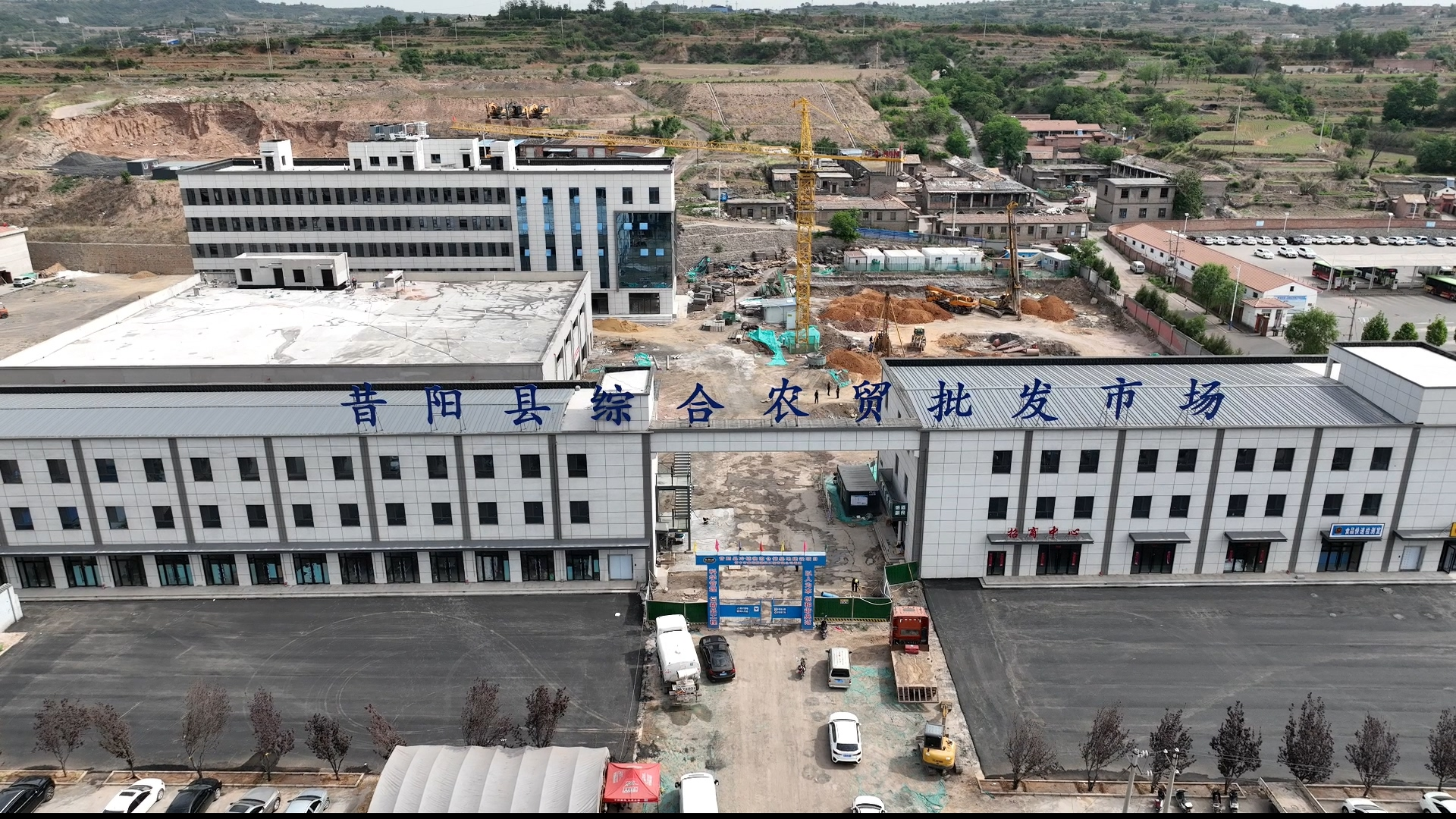 晋中市昔阳县首个大型农贸批发市场项目进入冲刺阶段