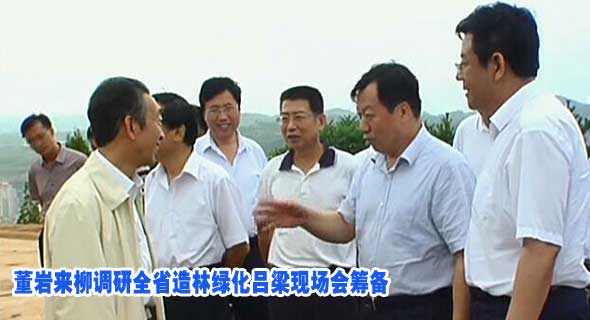 董岩来柳调研全省造林绿化吕梁现场会筹备
